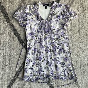 Floral Short Sleeve Top